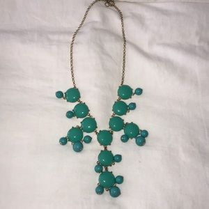 Turquoise bubble statement necklace. Jcrew !